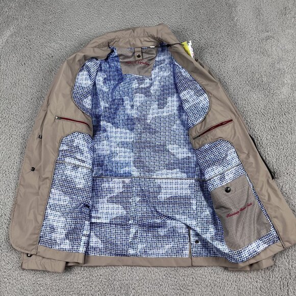 NWT Robert Graham Classic Fit Turbo Woven Out Tan Jacket Sz Medium - Picture 4 of 8